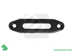 Bocca di lupo verricello in alluminio COLORE NERO per cavo tessile  (3)